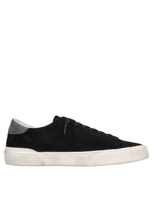 Sneakers in camoscio D.A.T.E. | HILL LOW SUEDENERO-GRIGIO